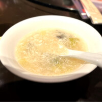 中国料理 青冥 堂島本店 - 玉子スープは優しい味わい、ボリュームもあり嬉しい❣️