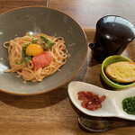 kawara CAFE＆DINING - たらことアボカドのタラボナーラ　1250円
