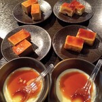 寿司居酒屋 まるがまる - カットケーキキャラメル　リンゴ　プリン