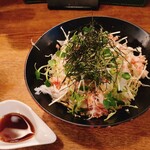 Tsutsuji Gaoka Sakaba Sarasa - ズワイガニのサラダ　蟹味噌マヨネーズと赤酢ドレッシング