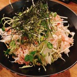 Tsutsuji Gaoka Sakaba Sarasa - ズワイガニのサラダ　蟹味噌マヨネーズと赤酢ドレッシング