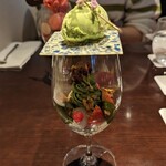 ベルアメール 京都別邸 - 京抹茶とショコラのパフェ