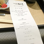 小松館好風亭 - 朝食にもお品書き