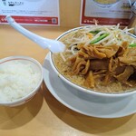 天家 - もやしラーメン 950円 メンマ 250円 半ライス 150円