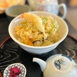 はな月 - ミニかき揚げ天丼