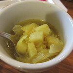 S - お得ランチのスープは、カレースープでした