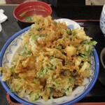 海老民 - 小柱のかき揚げ丼