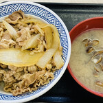 Yoshinoya - 牛丼アタマの大盛＋しじみ汁