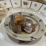 うを徳 - 能登産イワシの刺身