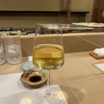 うを徳 - 白ワイングラス