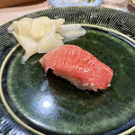 うを徳 - 銚子本鮪大トロのにぎり