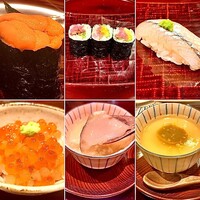 冨すし - トロタクには甘辛い煮付けの椎茸入り、茶碗蒸しには蒸しアワビ