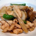 聖兆 - 鶏胸肉オイスターソース炒めです。アップで。