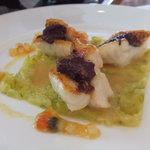 Benoit Alain Ducasse - スズキのオーブン焼き、夏野菜のグラチネ