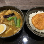 CoCo壱番屋 - 海の幸スープカレー　エビカツ