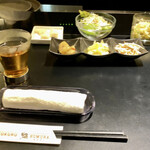 Tsukuru - ランチセットの旬の刺身おまかせ 6種