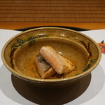 日本料理 幸庵 - 北海道産 海鱒焼き 柚子胡椒餡掛け