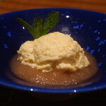 日本料理 幸庵 - 生姜のムース りんごのすり流し添え