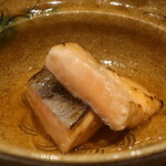 日本料理 幸庵 - 北海道産 海鱒焼き 柚子胡椒餡掛けアップ