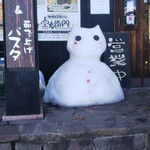 窯右衛門 - ２月６日撮影の雪だるま。