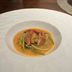 ラシェット・ブランシュ - 前菜2 オマール海老とズッキーニのバターソース