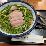 出雲そば きがる - 季節限定京鴨鴨せりそば1,600円