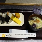 Honnoriya Marukome - 熟成博多明太子むすびと炙り鮭むすびマルコメ味噌汁セット