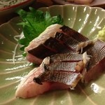 やくみや - いさきあぶり刺身