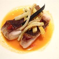 エルルカン・ビス - マナガツオ　ズッキーニとオレンジ風味のポワレ