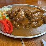 ドライブイン一平 - ヒレカツカレーの大盛り