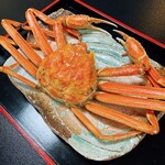 海の宿 山根屋 - 茹で蟹　ぎっしり身が詰まってうめぇんだこれが！