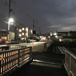 Sumibi Shichirin - 最寄り駅まで歩く　※実際は、写真より、真っ暗
