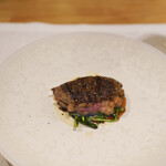 シャントレル - ブロッコリーフリオンテーナ、アイルランドビーフ、までらそーす