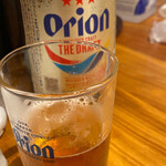 炭火串焼屋 なつや - オリオンビール大瓶