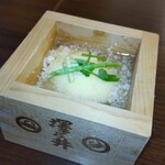 Nikozu Miyaki Kado - お通し (茶碗蒸しそぼろ餡かけ) ¥350