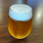 Nikozu Miyaki Kado - まずは生ビールで乾杯 ¥550