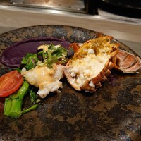 八重洲 steak & seafood 鉄板焼き 一心 - 活伊勢海老