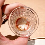 蓬左茶寮 - カニ春巻きの器の中にもカニ