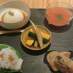 蕎麦 案山子 - 【追加】前菜五種