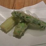 蕎麦 案山子 - 【追加】アスバラの天婦羅