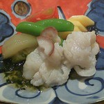 蕎麦 案山子 - 【追加】みず蛸と夏野菜のサラダ仕立(?)