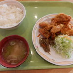 ポリテクセンター北海道 レストラン - ザンギ定食350円