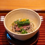 日本料理 別府 廣門 - 2023.2 鴨蕎麦（豊後大野産青首、日出産天然せり、国東産人生をかけたネギ）