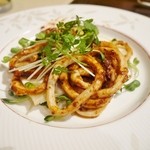 香材創作食房 アーユ - 【2013．6月再訪】今回のイチオシ★単品アラカルト　イカのソテー