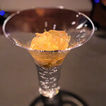 エノテカ・ラ・リコルマ - ◎ 野付産天然ほたて貝のタルタルのジュレがけ