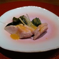 あひ鴨一品 鳥安 - ささみのヌタ