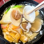 久良一 - 川幅白だしうどん4(はまぐりが大きい)