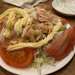 明月 - サラダは、いつも山盛り