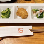 炭火串焼屋 なつや - 付け出し