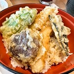 陽日の郷あづま館  - 天丼あっぷ図